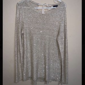 Shimmer sequin sweater from the limited!
